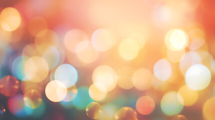 bright round bokeh, background out of focus. Generative Ai