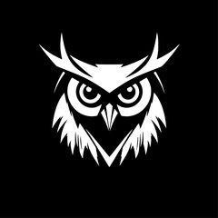 Naklejka premium Owl | Minimalist and Simple Silhouette - Vector illustration