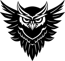 Fototapeta premium Owl - Minimalist and Flat Logo - Vector illustration