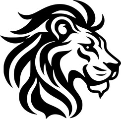 Fototapeta premium Lion - Minimalist and Flat Logo - Vector illustration