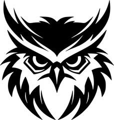 Owl - Minimalist and Flat Logo - Vector illustration