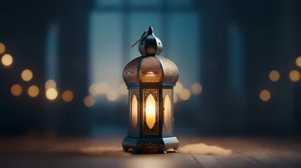 Deurstickers old fashioned lamp © Muhammad