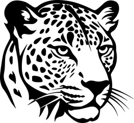 Leopard | Minimalist and Simple Silhouette - Vector illustration
