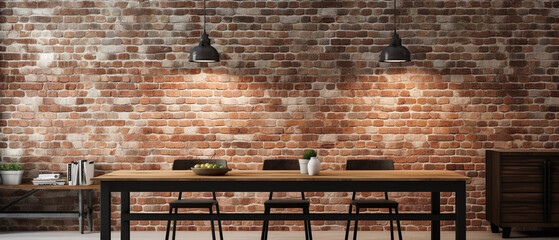 A timeless and industrial brick wall with a classic texture, perfect for any design project.