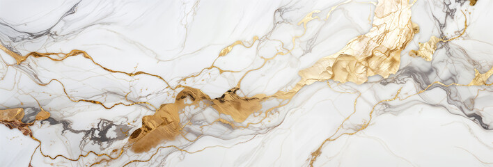 Premium luxury white and gold marble background, golden gilded majestic banner, hd