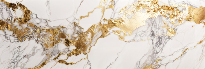 Obraz premium Premium luxury white and gold marble background, golden gilded majestic banner, hd