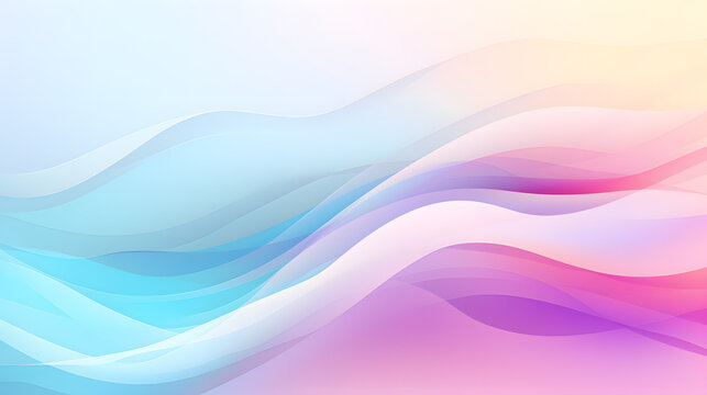 Fototapeta abstract background with pastel color waves