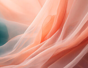 Fototapeta premium Color of the year 2024: Peach fuzz, a delicate and soft peach shade. For use in fashion, graphic design and multimedia design. A hue that echoes our innate desire for closeness and connection.