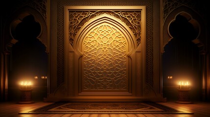 entrance to the mosque - obrazy, fototapety, plakaty
