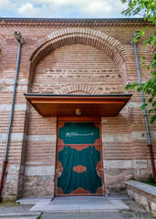 Side entrance of Zeyrek Mosque, 14th century Middle Byzantine architecture style mosque, Istanbul,...