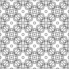 
Black lines on white background.
Wallpaper with figures from lines. Abstract patterns. Black  pattern for web page, textures, card, poster, fabric, textile. Monochrome design. 