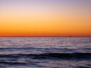 Beautiful Sunset Over the Pacific Ocean, Scenic Beach in California 21
