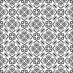 
Black lines on white background.
Wallpaper with figures from lines. Abstract wallpaper. Black  pattern for web page, textures, card, poster, fabric, textile. Monochrome design. 