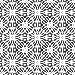 
Black lines on white background.
Wallpaper with figures from lines. Abstract wallpaper. Black  pattern for web page, textures, card, poster, fabric, textile. Monochrome design. 
