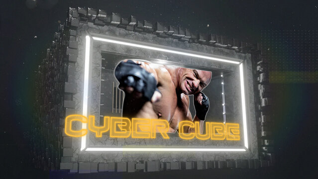 3D Cyber Cube Media Display