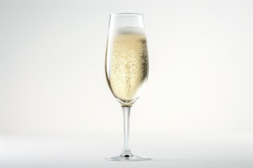 A close-up view of a glass of champagne. Perfect for celebrating special occasions or toasting to success