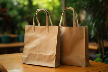 Sustainable Shopping Recycling bags - Ai generated - Generative Ai	