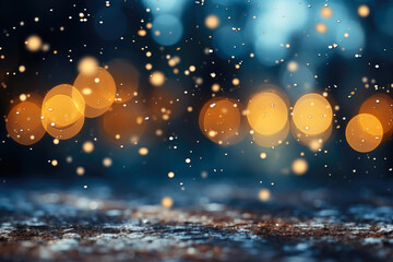 Snowflakes Dance Around Radiant Illumination