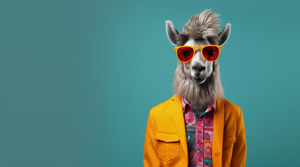 Corporate Critters: Animals in Business Casual Fashion for Professional Ads - obrazy, fototapety, plakaty