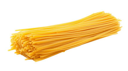 spaghetti pasta bunch isolated on transparent background