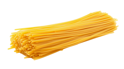 spaghetti pasta bunch isolated on transparent background