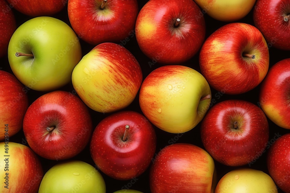 Poster a large pile of red and green apples. perfect for food and agriculture-related projects