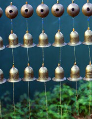 Obraz premium golden bell on a wall