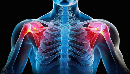 X-Ray Insight Visualizes the Deltoids in Detail, Pain Points Exposing X-Ray Insight to Deltoids Discomfort. Generative AI