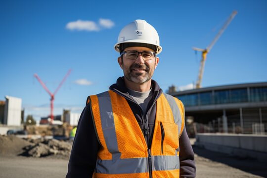 Witness the culmination of expertise and successful implementation as our skilled civil engineer stands proudly next to a completed infrastructure project