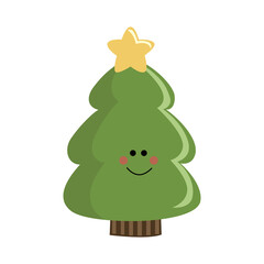 Christmas tree with star