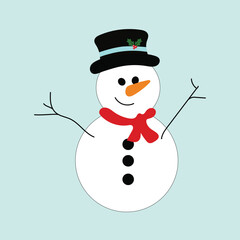 snowman with hat