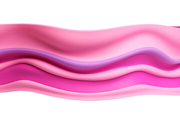 Abstract background with wave and textures pink color isolated on a Transparent background. Generative AI