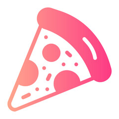 pizza gradient icon