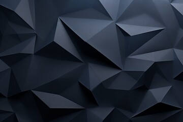 Abstract Black Background with Triangular Shapes