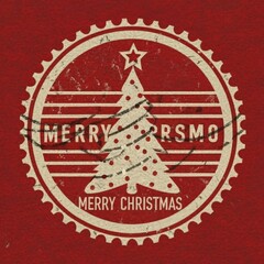 vintage christmas stamp
