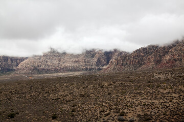 View of landscape red rock canyon national park at nevada,USA.