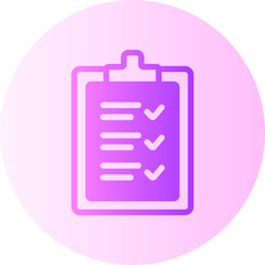 check list gradient icon