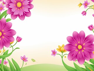 Obraz na płótnie Canvas Abstract spring flower backdrop image in free vector format