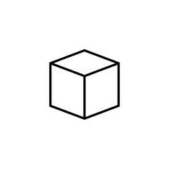 simple icon of goods delivery box