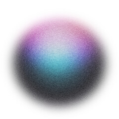 circle black pink blue , color gradient rough abstract background shine bright light and glow template empty space , grainy noise grungy texture on transparent background cutout