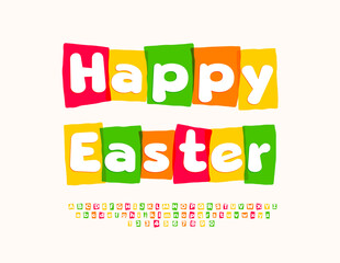 Fresh Colorful Typography - Whimsical Easter Font in Vector Design