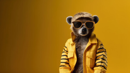 Outlaw Animals: Creative Concept of Animals in Criminal Fashion for Advertisement