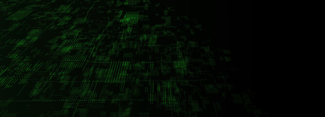 Abstract background with connection dots to network technology. Digital transfer of big data. 3d rendering.