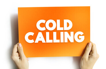 Cold Calling is a technique in which a salesperson contacts individuals who have not previously...
