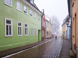 Altstadt Nebel Lüneburg im Winter