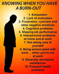 burn-out symptoms