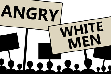 angry white men - obrazy, fototapety, plakaty