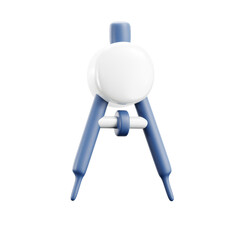 Drawing Compass 3D Icon Illustration