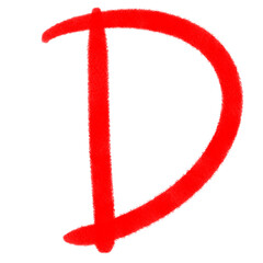 red letter d