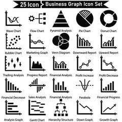 Business Graph Icon Set
